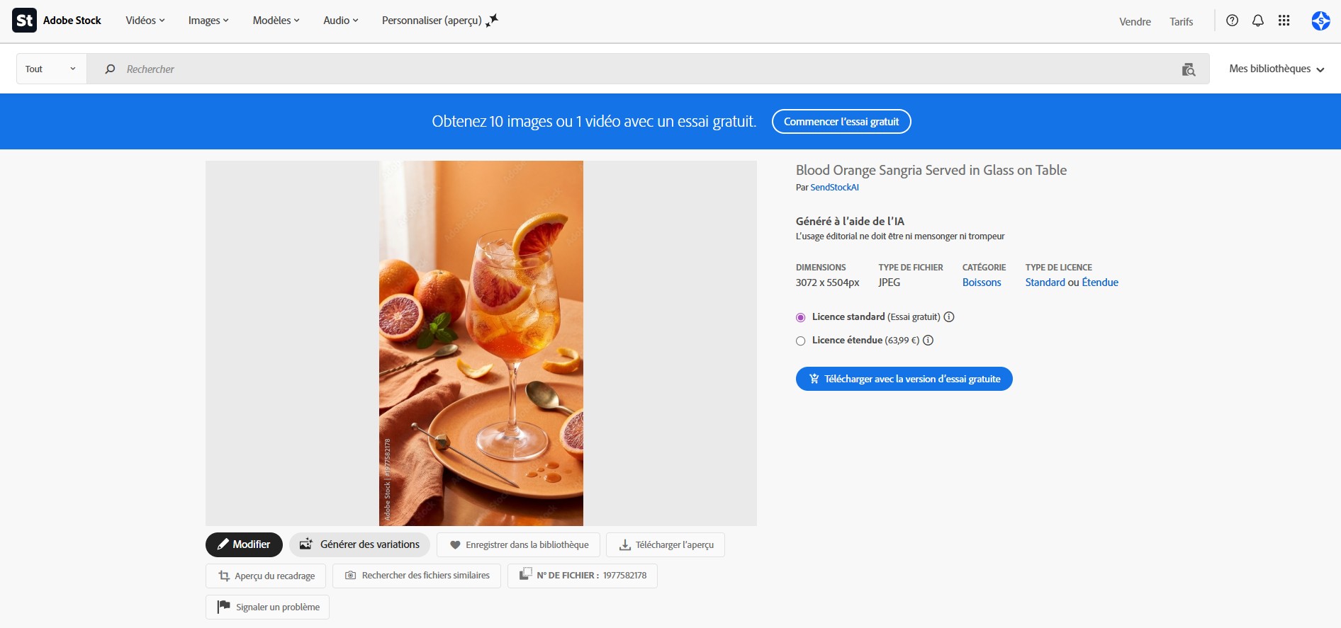 Generated images ready for Adobe Stock