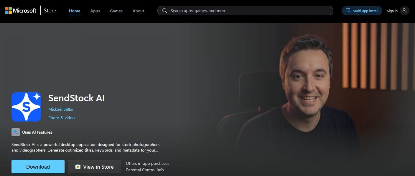 SendStock AI on Microsoft Store